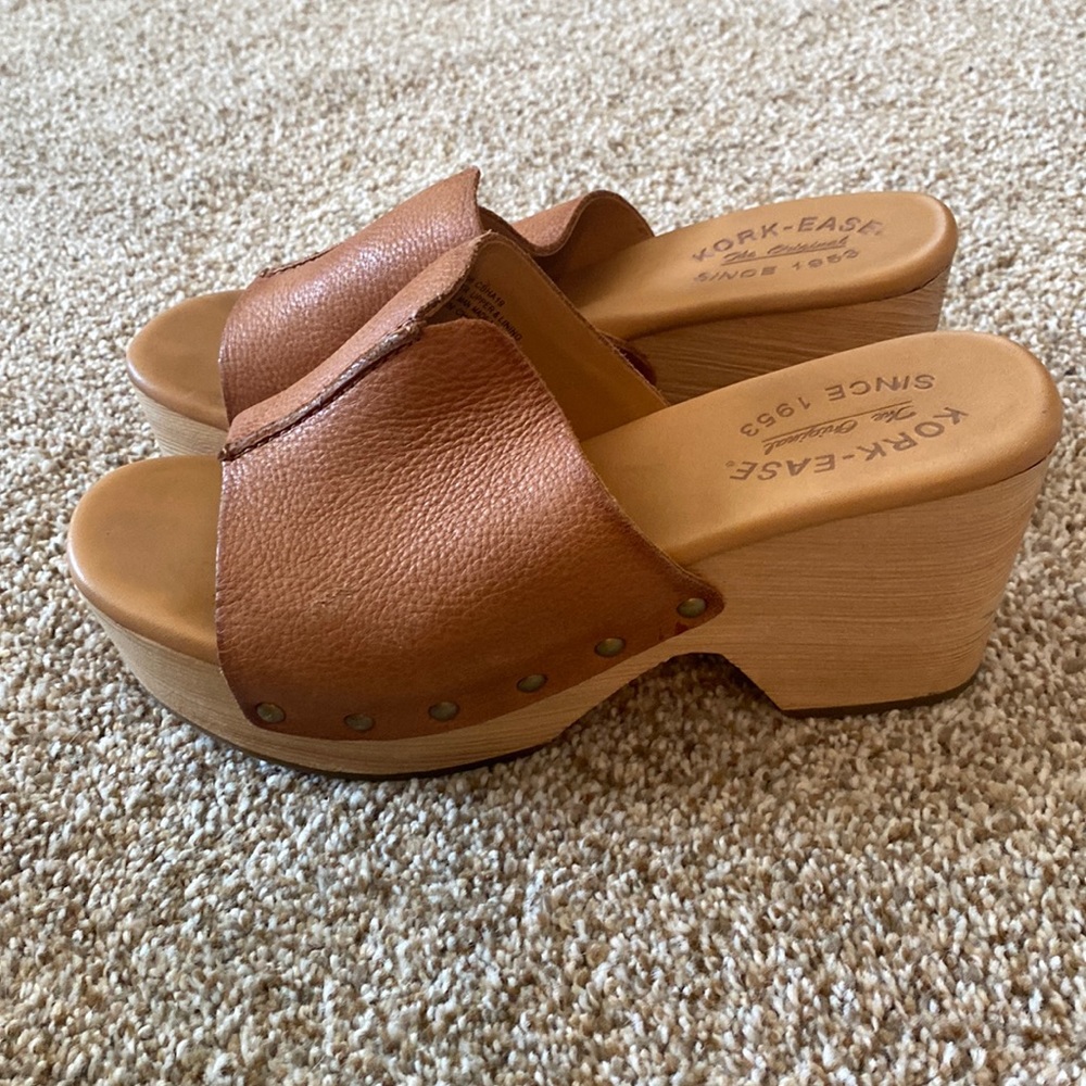 Korkease Kork ease Clogs Slide Sandals brown size 7